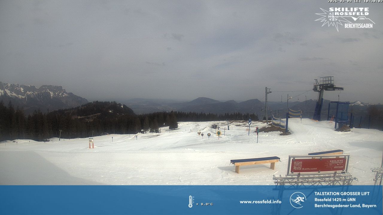 Archiv Foto Webcam Skigebiet Rossfeld: Großer Lift