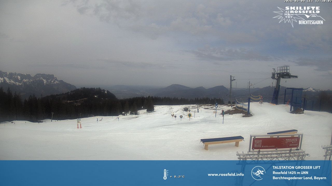 Archiv Foto Webcam Skigebiet Rossfeld: Großer Lift