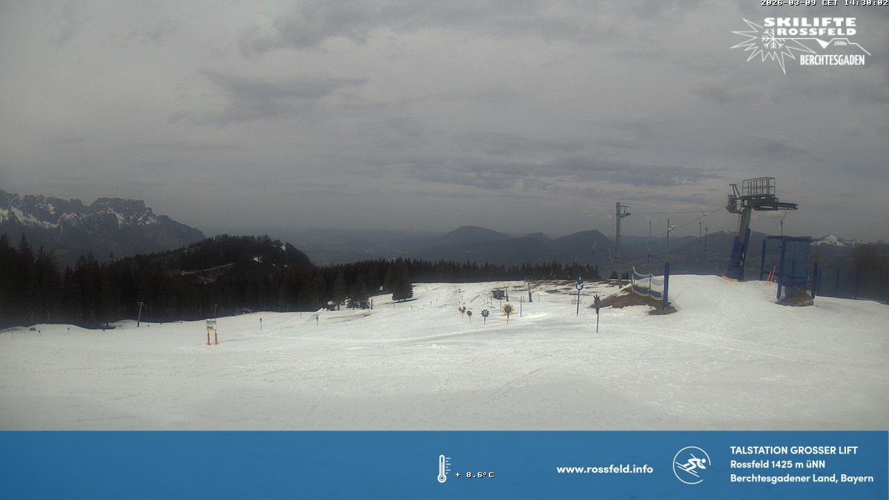 Archiv Foto Webcam Skigebiet Rossfeld: Großer Lift