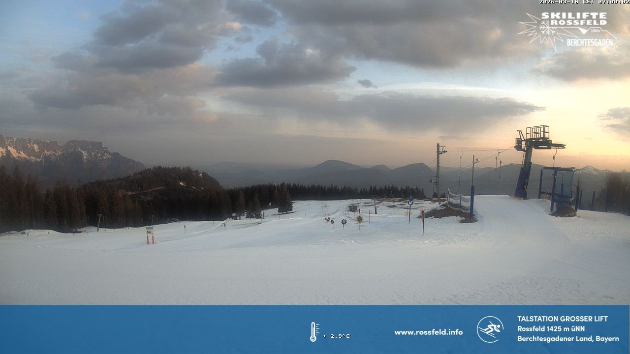 Archiv Foto Webcam Skigebiet Rossfeld: Großer Lift