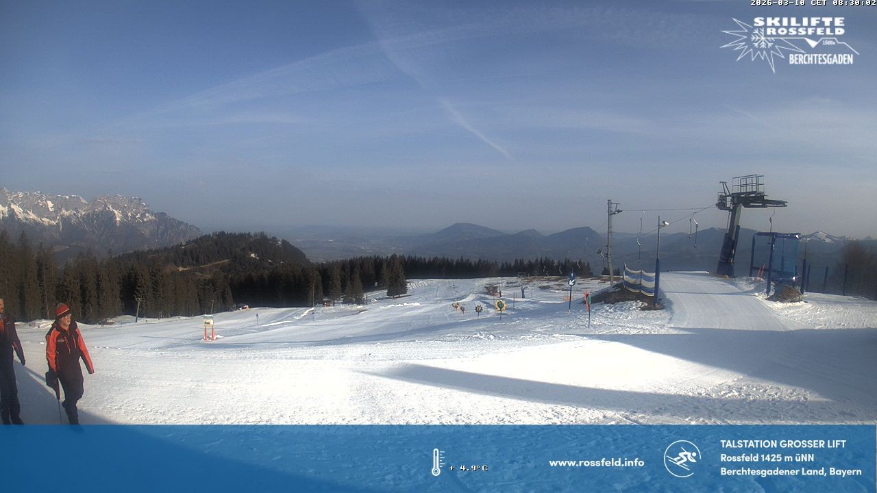 Archiv Foto Webcam Skigebiet Rossfeld: Großer Lift