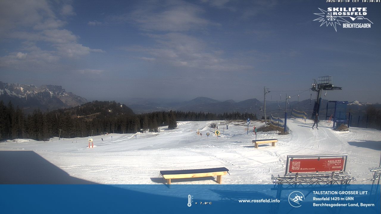 Archiv Foto Webcam Skigebiet Rossfeld: Großer Lift