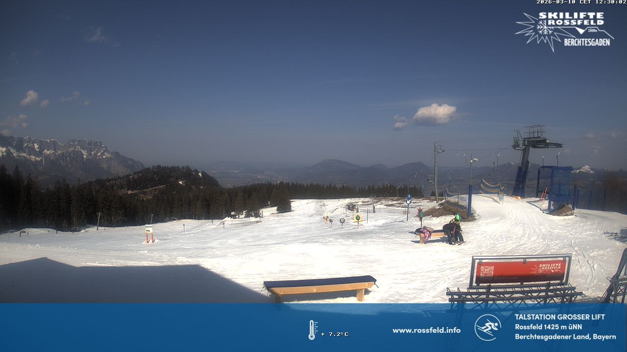 Archiv Foto Webcam Skigebiet Rossfeld: Großer Lift