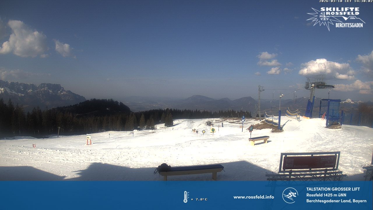 Archiv Foto Webcam Skigebiet Rossfeld: Großer Lift