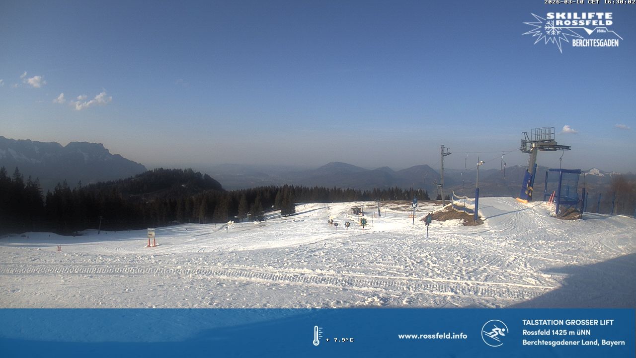 Archiv Foto Webcam Skigebiet Rossfeld: Großer Lift