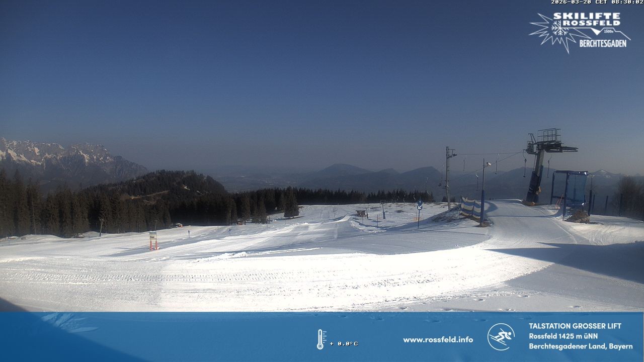 Archiv Foto Webcam Skigebiet Rossfeld: Großer Lift