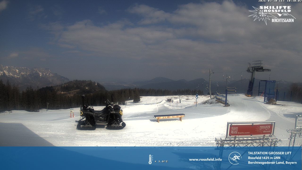 Archiv Foto Webcam Skigebiet Rossfeld: Großer Lift