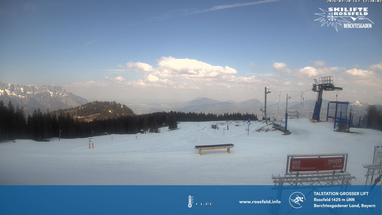 Archiv Foto Webcam Skigebiet Rossfeld: Großer Lift