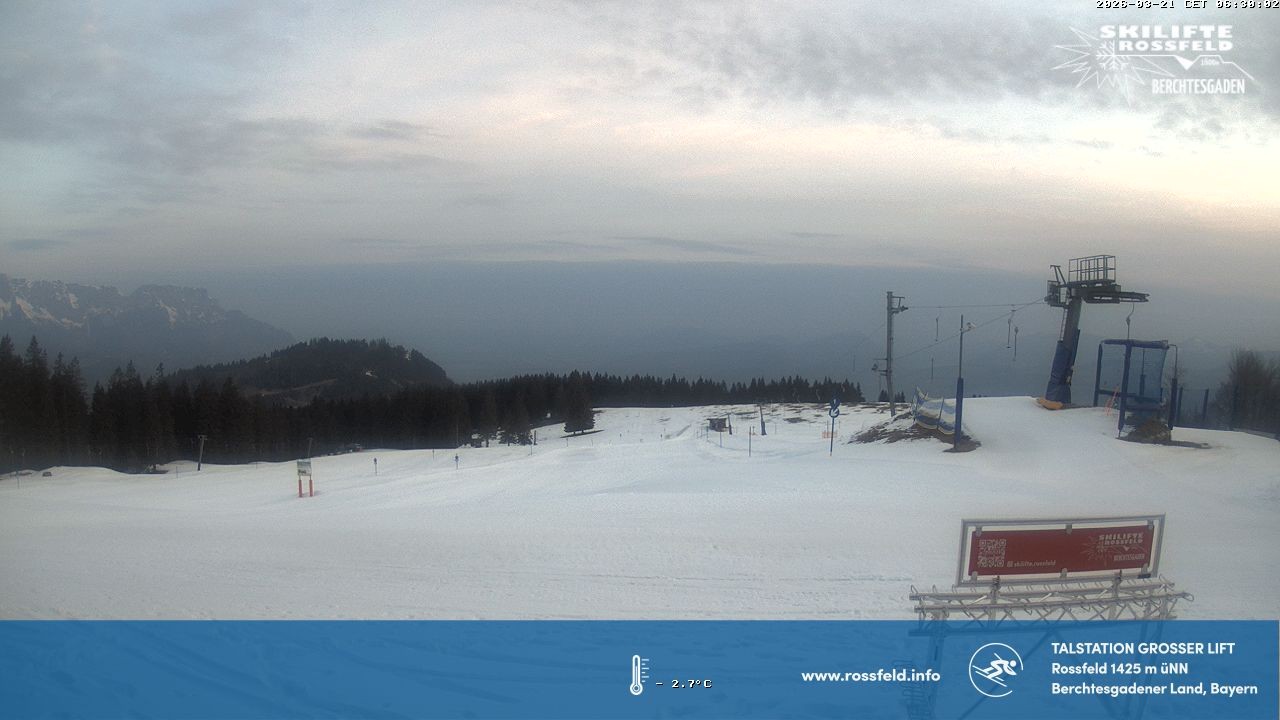 Archiv Foto Webcam Skigebiet Rossfeld: Großer Lift