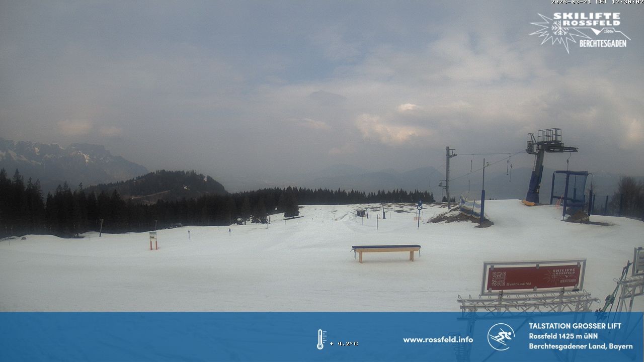 Archiv Foto Webcam Skigebiet Rossfeld: Großer Lift
