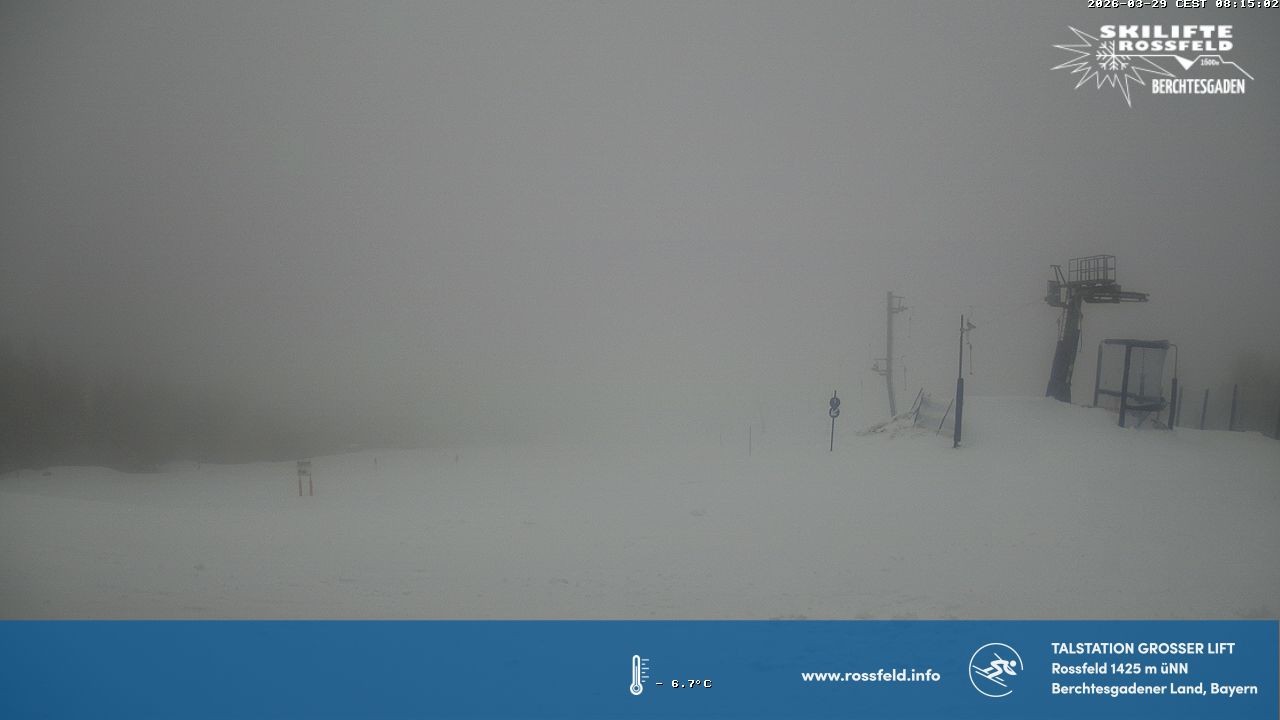Archiv Foto Webcam Skigebiet Rossfeld: Großer Lift