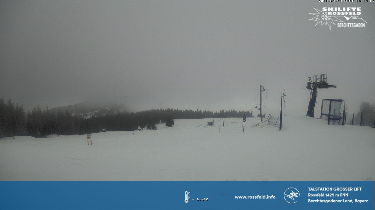 Archiv Foto Webcam Skigebiet Rossfeld: Großer Lift