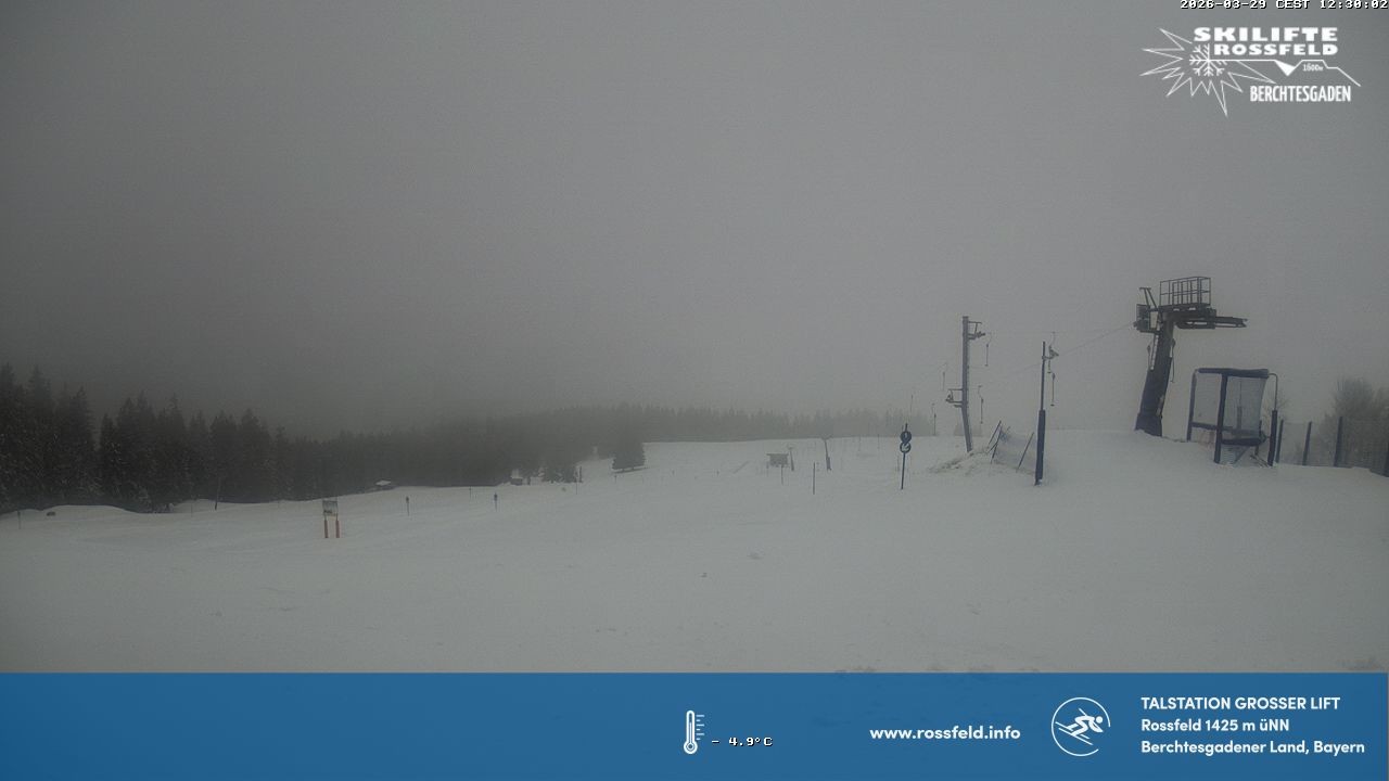 Archiv Foto Webcam Skigebiet Rossfeld: Großer Lift