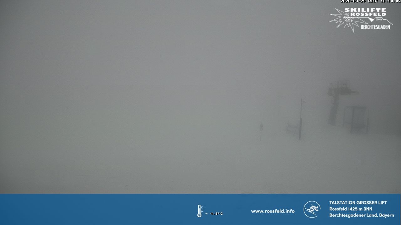 Archiv Foto Webcam Skigebiet Rossfeld: Großer Lift