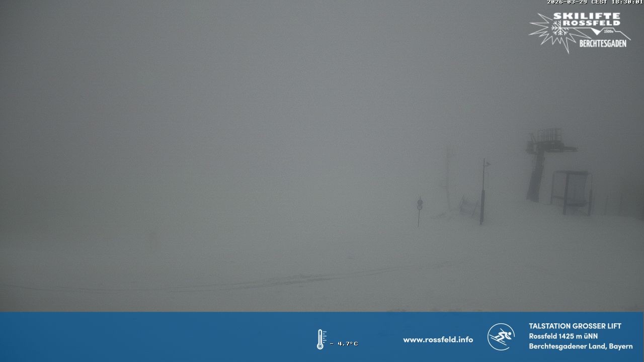 Archiv Foto Webcam Skigebiet Rossfeld: Großer Lift