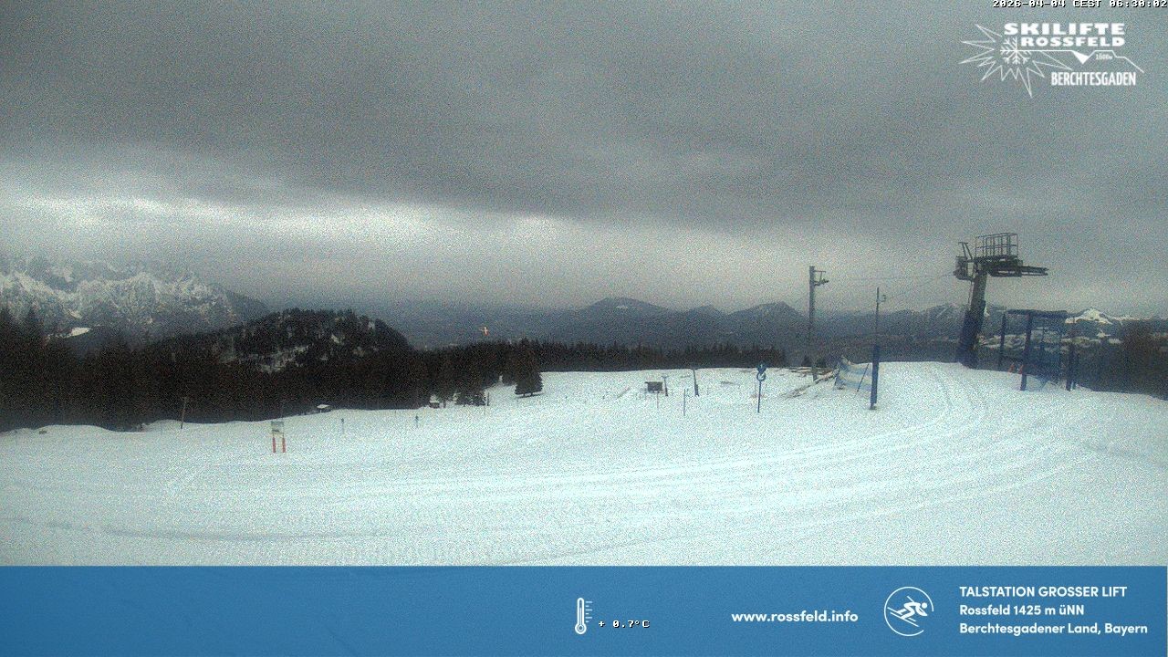 Archiv Foto Webcam Skigebiet Rossfeld: Großer Lift