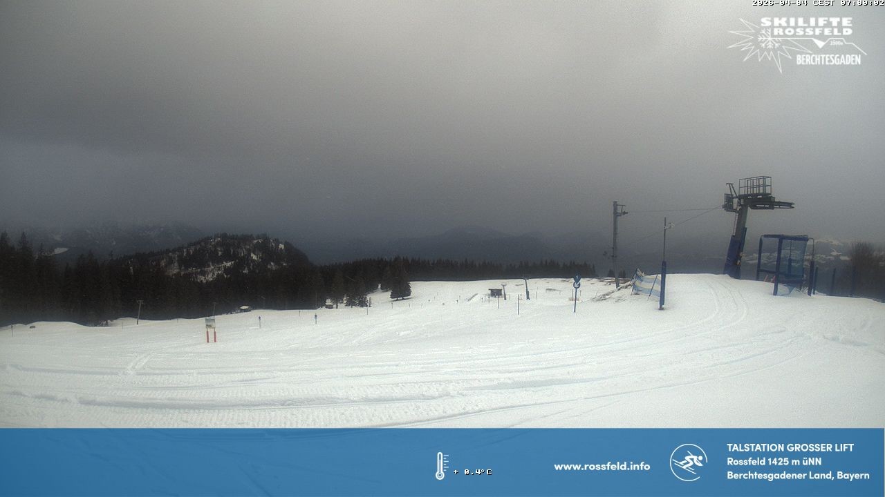 Archiv Foto Webcam Skigebiet Rossfeld: Großer Lift