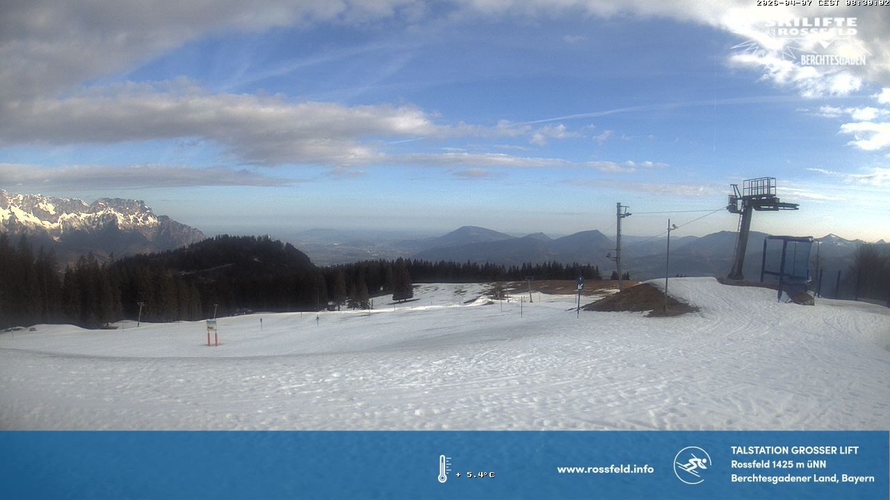 Archiv Foto Webcam Skigebiet Rossfeld: Großer Lift