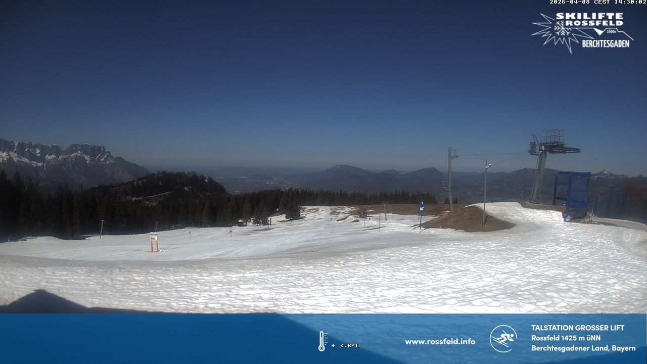 Archived image Webcam Rossfeld ski resort: Großer lift T-Bar