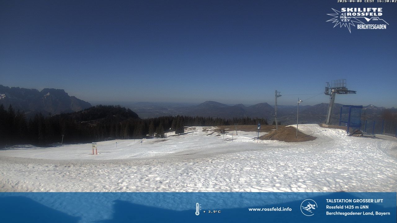 Archived image Webcam Rossfeld ski resort: Großer lift T-Bar
