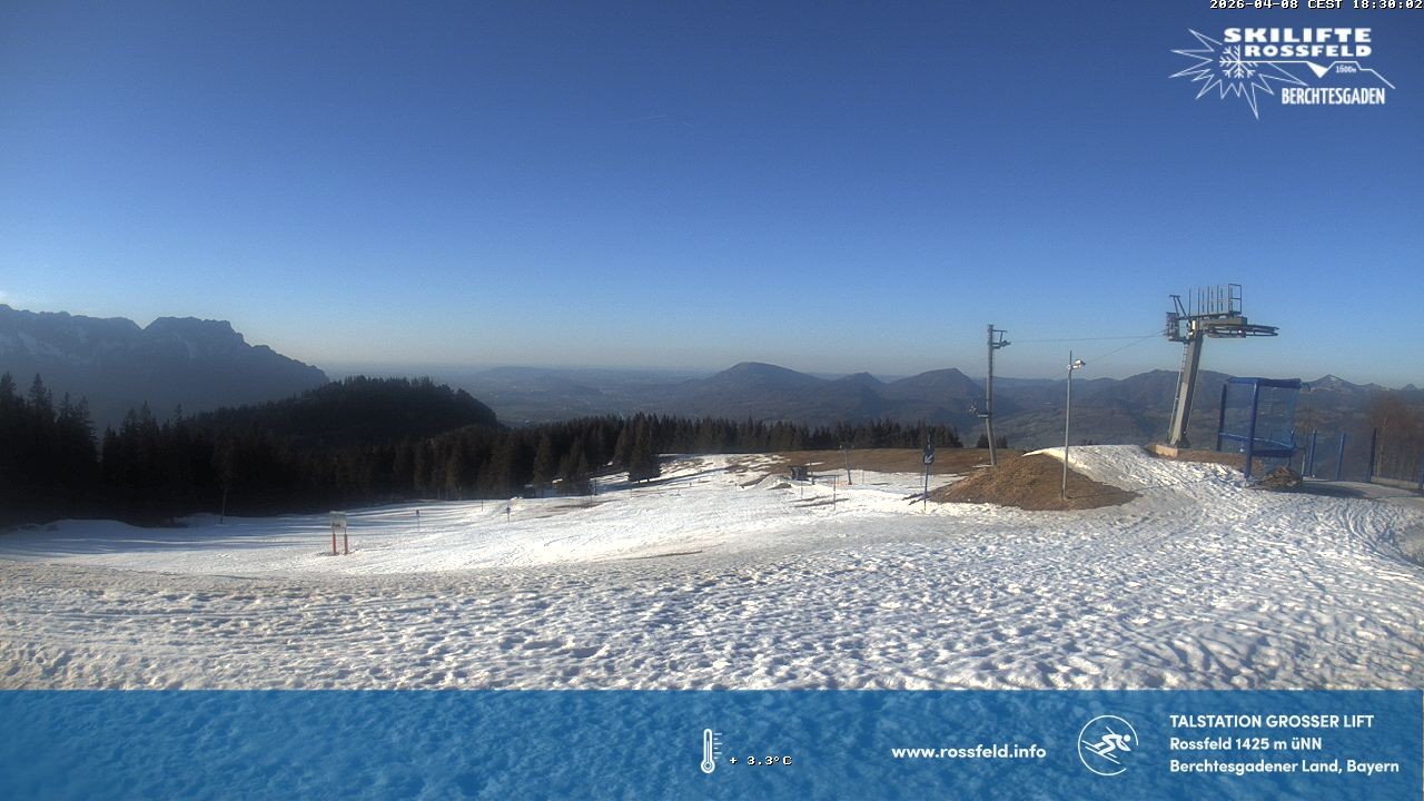 Archived image Webcam Rossfeld ski resort: Großer lift T-Bar
