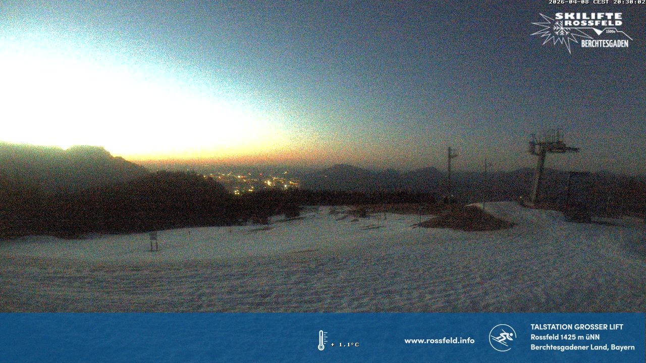 Archived image Webcam Rossfeld ski resort: Großer lift T-Bar