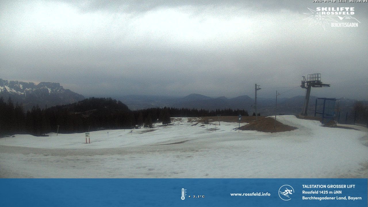 Archiv Foto Webcam Skigebiet Rossfeld: Großer Lift