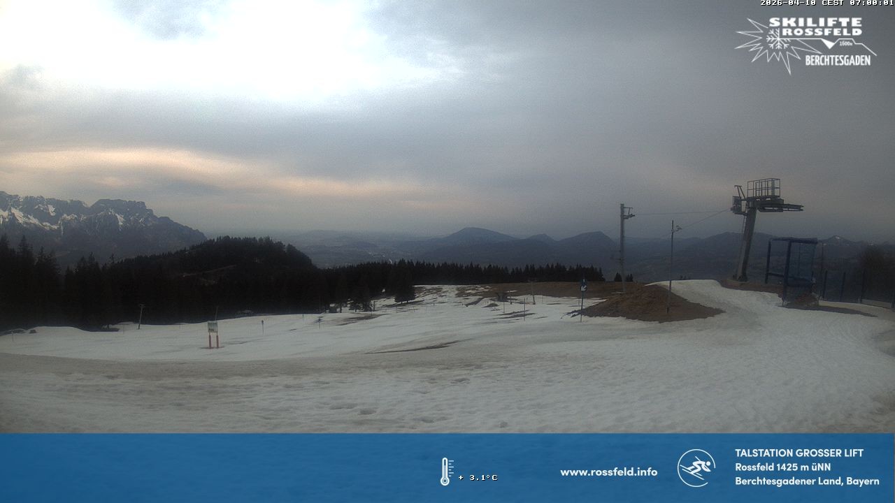 Archiv Foto Webcam Skigebiet Rossfeld: Großer Lift