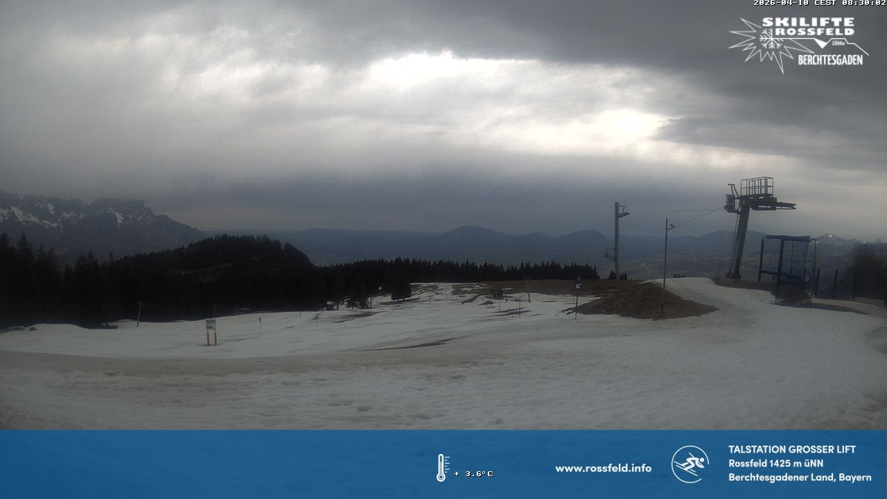 Archiv Foto Webcam Skigebiet Rossfeld: Großer Lift