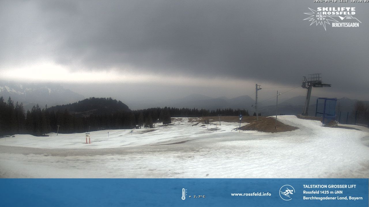 Archiv Foto Webcam Skigebiet Rossfeld: Großer Lift