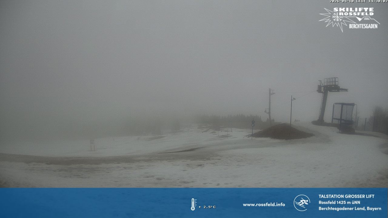 Archiv Foto Webcam Skigebiet Rossfeld: Großer Lift