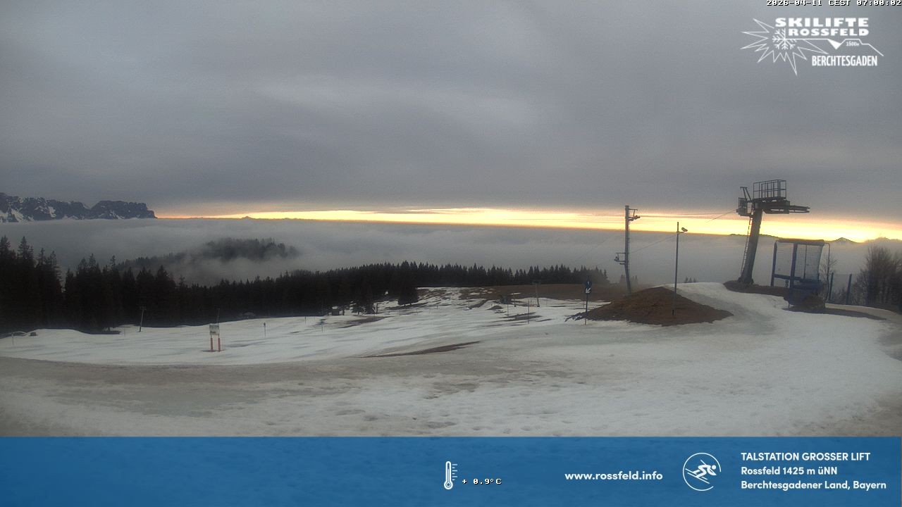 Archiv Foto Webcam Skigebiet Rossfeld: Großer Lift