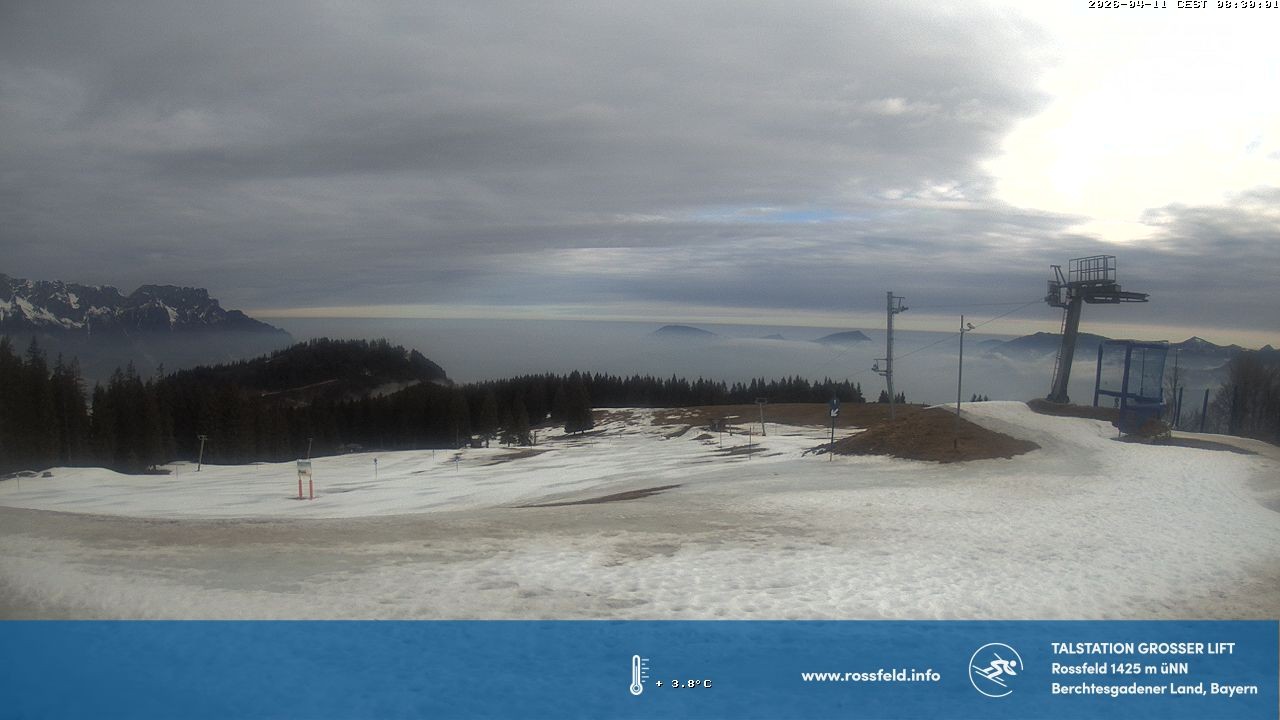 Archiv Foto Webcam Skigebiet Rossfeld: Großer Lift