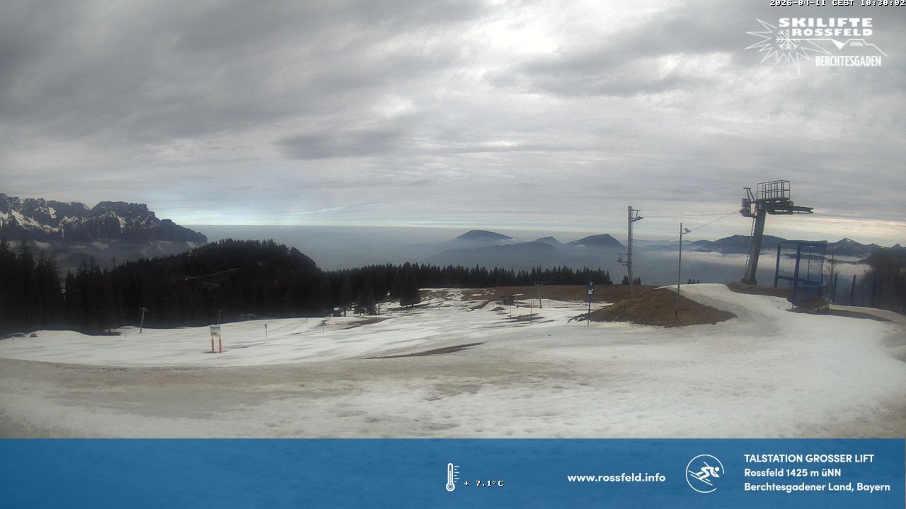 Archiv Foto Webcam Skigebiet Rossfeld: Großer Lift