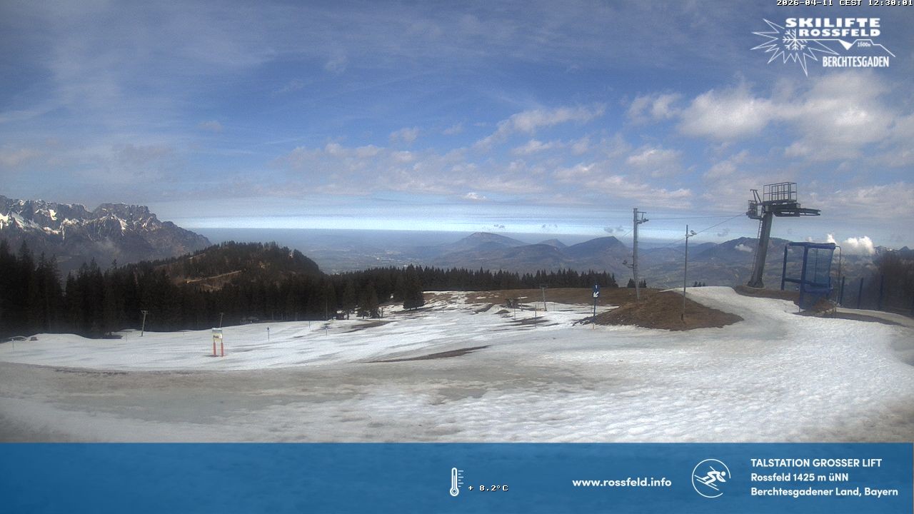 Archiv Foto Webcam Skigebiet Rossfeld: Großer Lift
