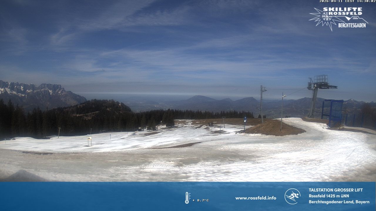 Archiv Foto Webcam Skigebiet Rossfeld: Großer Lift