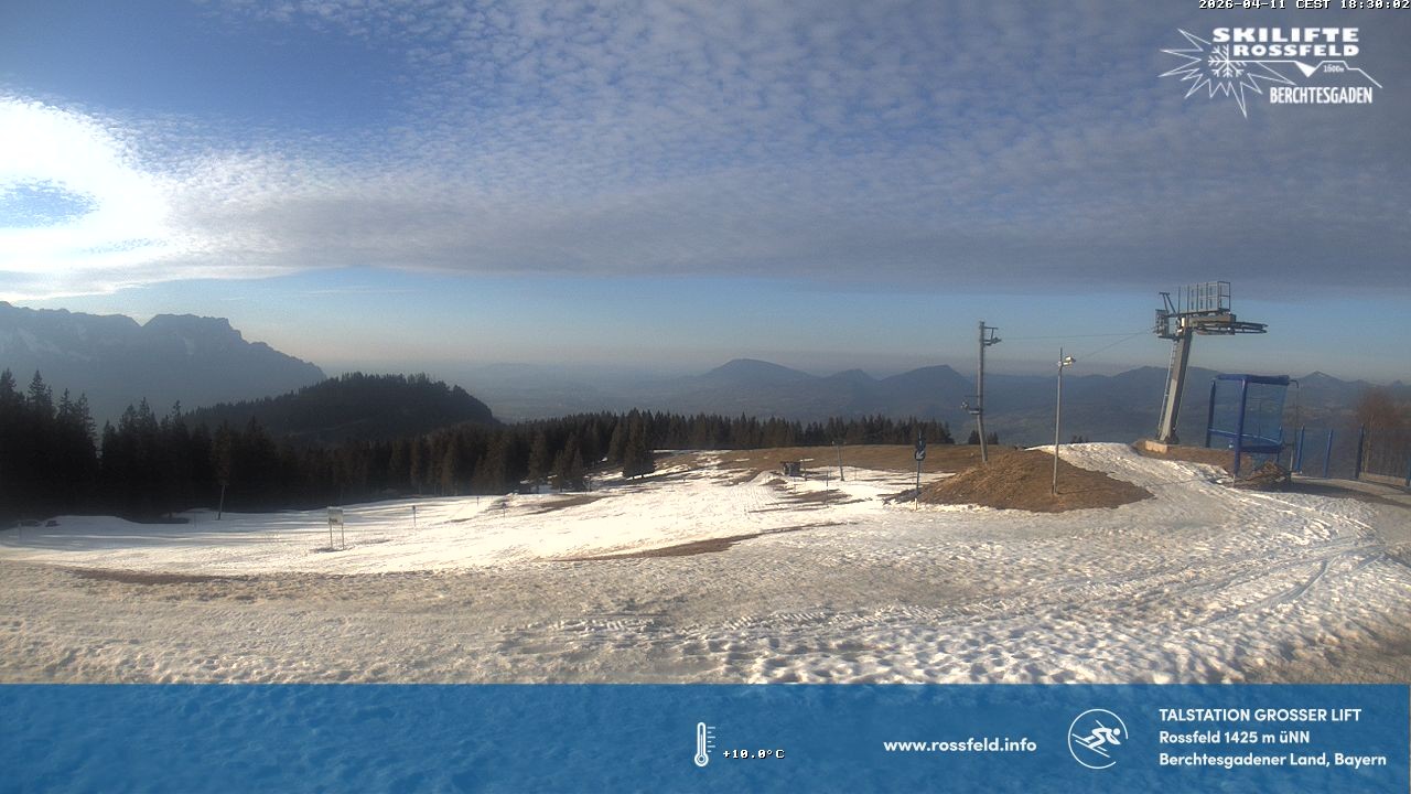 Archiv Foto Webcam Skigebiet Rossfeld: Großer Lift
