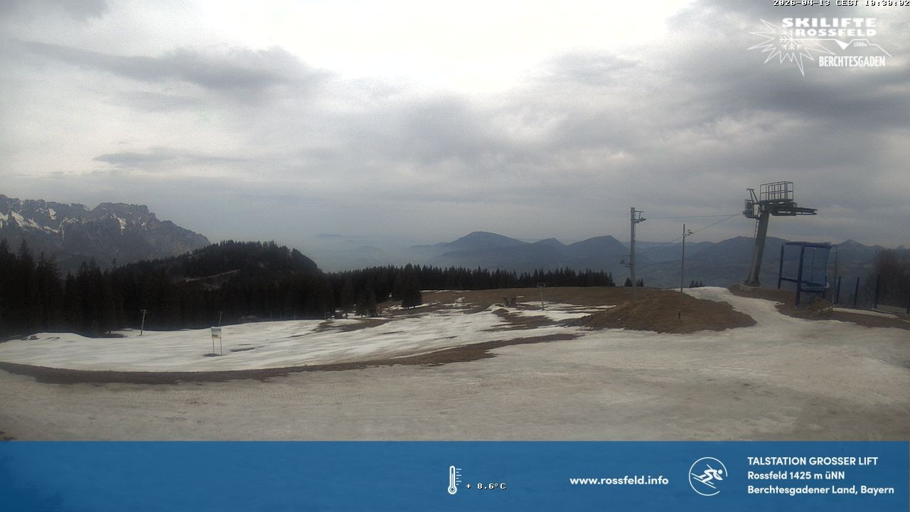 Archiv Foto Webcam Skigebiet Rossfeld: Großer Lift