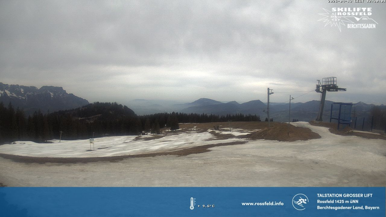 Archiv Foto Webcam Skigebiet Rossfeld: Großer Lift