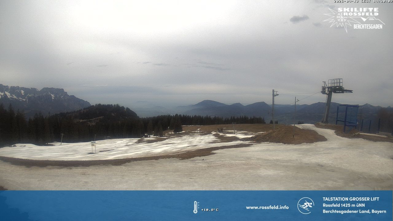 Archiv Foto Webcam Skigebiet Rossfeld: Großer Lift