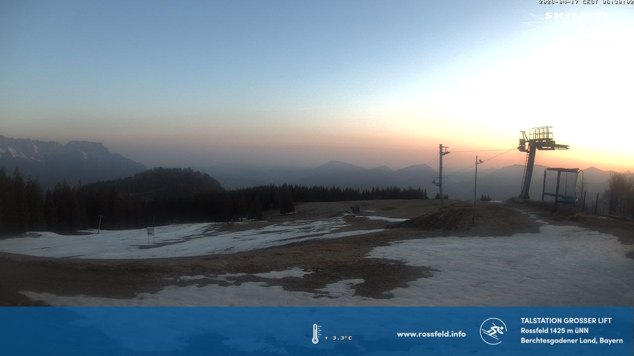 Archived image Webcam Rossfeld ski resort: Großer lift T-Bar