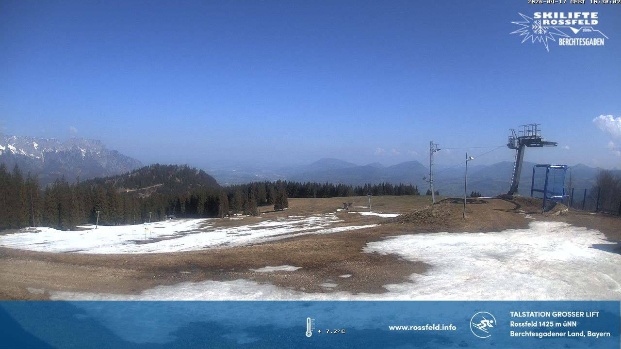 Archived image Webcam Rossfeld ski resort: Großer lift T-Bar