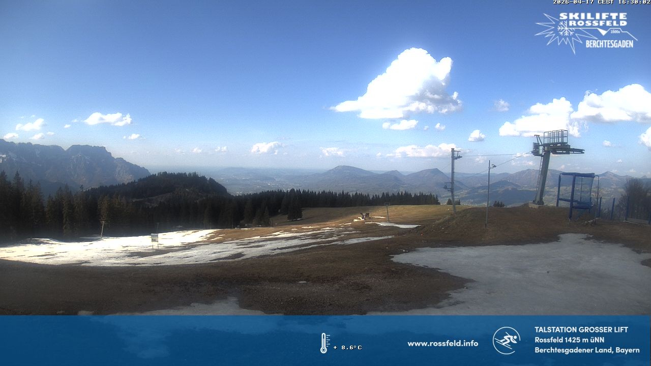 Archived image Webcam Rossfeld ski resort: Großer lift T-Bar