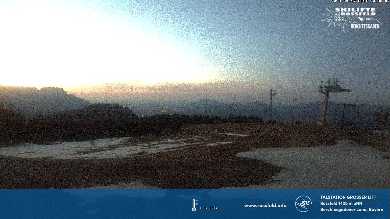 Archived image Webcam Rossfeld ski resort: Großer lift T-Bar