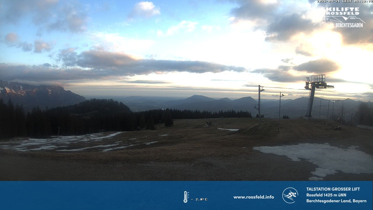 Archiv Foto Webcam Skigebiet Rossfeld: Großer Lift