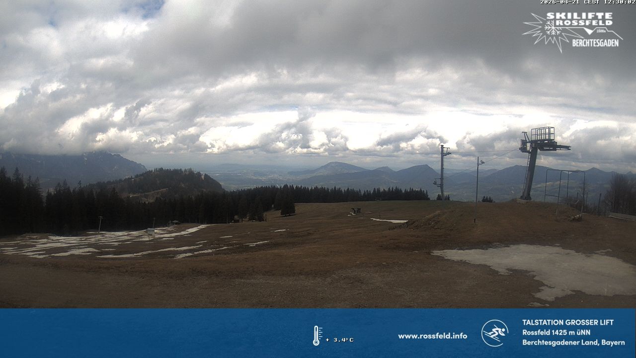 Archiv Foto Webcam Skigebiet Rossfeld: Großer Lift