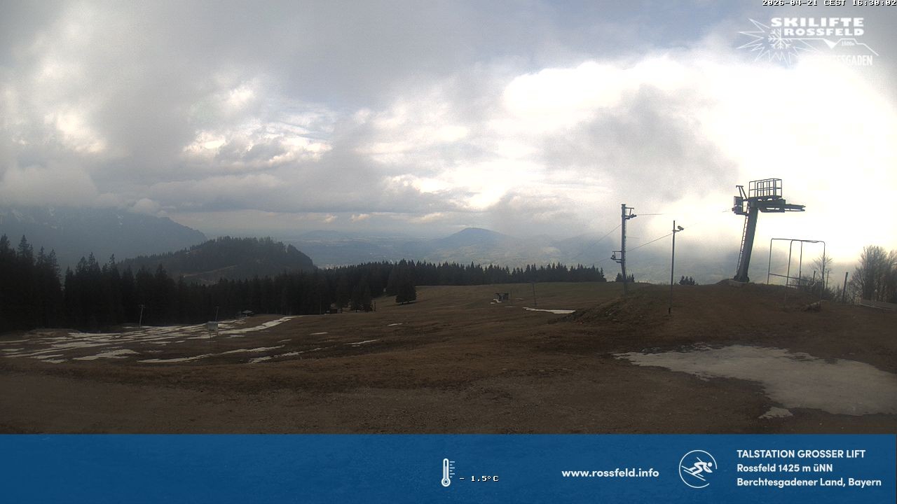 Archiv Foto Webcam Skigebiet Rossfeld: Großer Lift