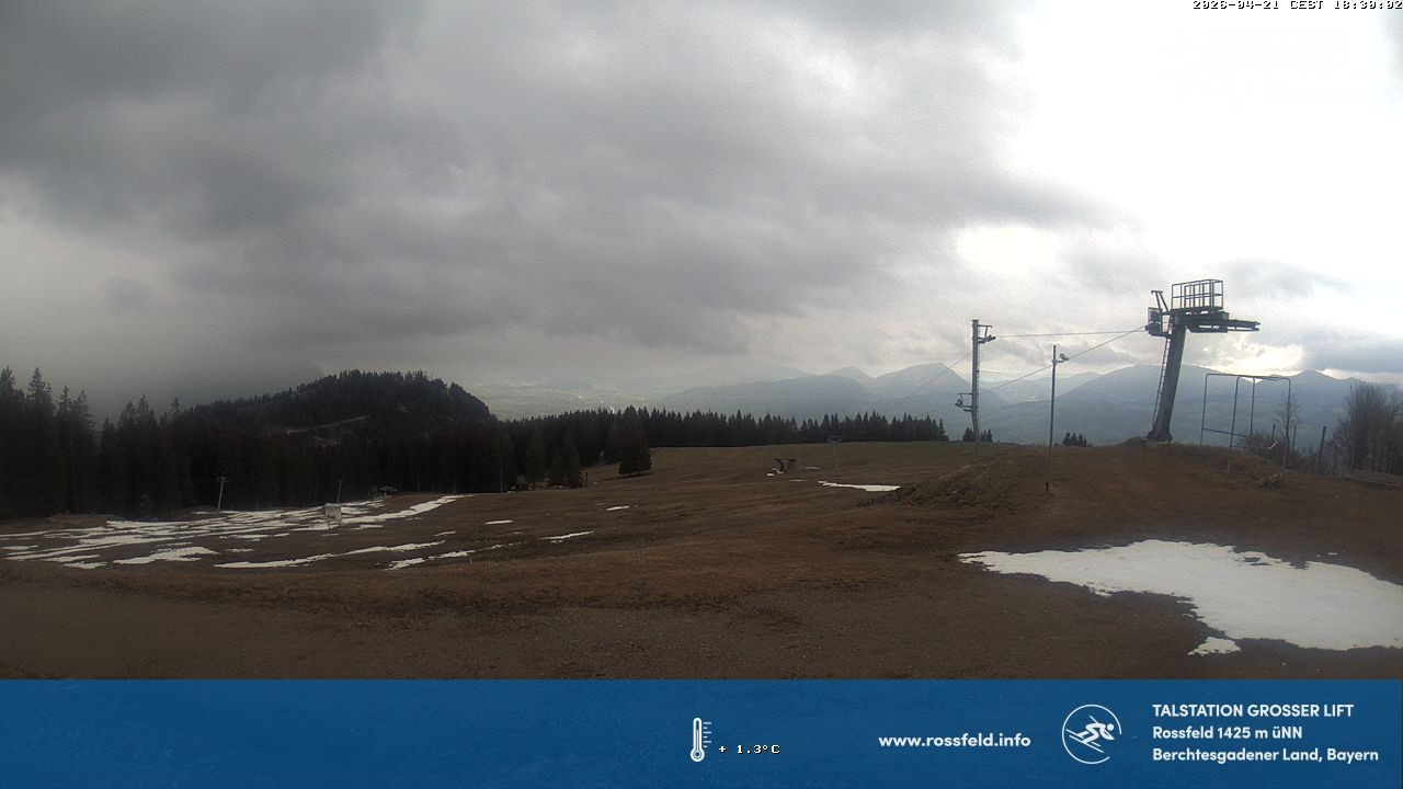 Archiv Foto Webcam Skigebiet Rossfeld: Großer Lift