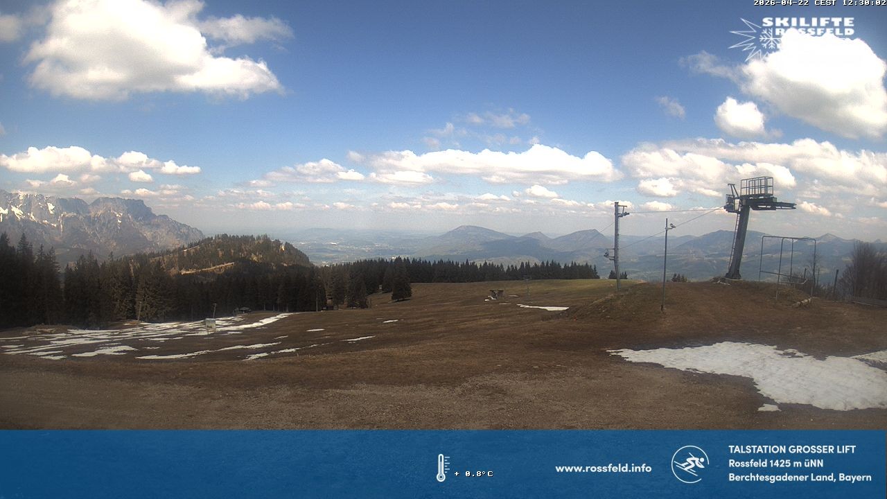 Archived image Webcam Rossfeld ski resort: Großer lift T-Bar