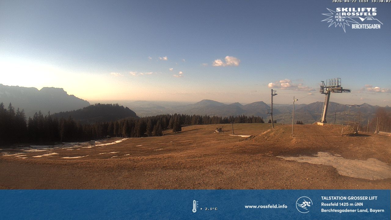 Archived image Webcam Rossfeld ski resort: Großer lift T-Bar